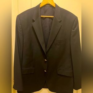 Men’s Lauren by Ralph Lauren brass button navy blazer